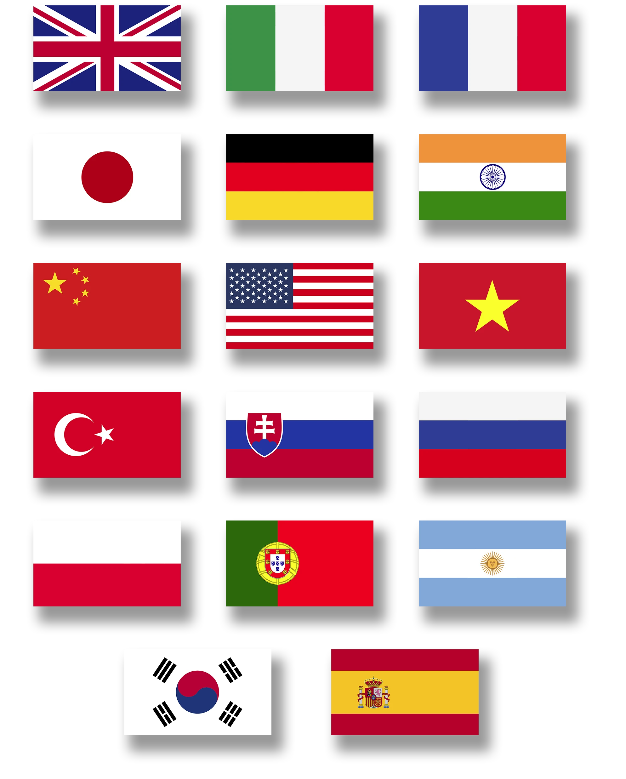 Play the World - 25 languages